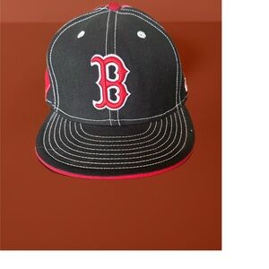 Kids Black and Red Baseball Cap